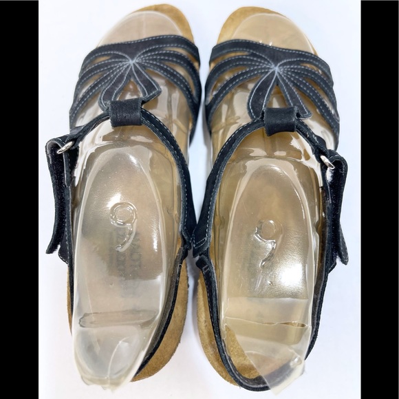 NAOT Rachel Strappy Black Patent Leather Slingback Sandal Women’s Size 41/US 10 - Picture 4 of 12